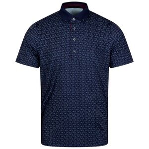 Greyson Maltese Blue Serpent Moon Polo Shirt Size XL